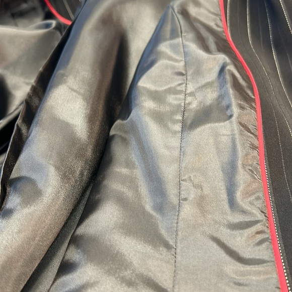 Worthington Black Silver Stripe 2 Button Blazer Jacket Size 14 - Picture 11 of 11